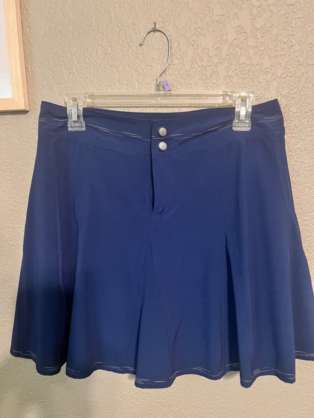 Title Nine Navy Athletic Skort with Snap Waist